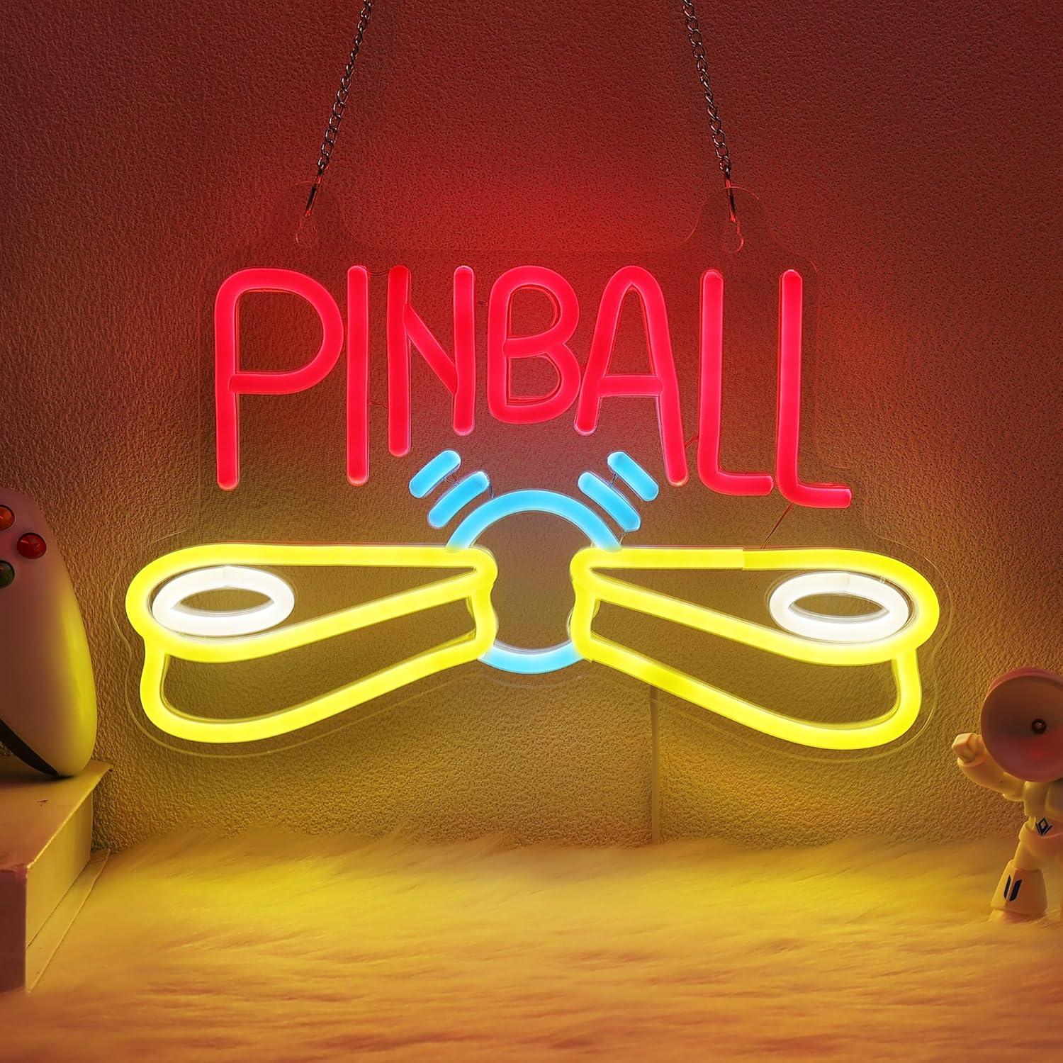Arcade Games & Vending Llc Photos - Neonowa tabliczka do pinballa, zasilana przez
