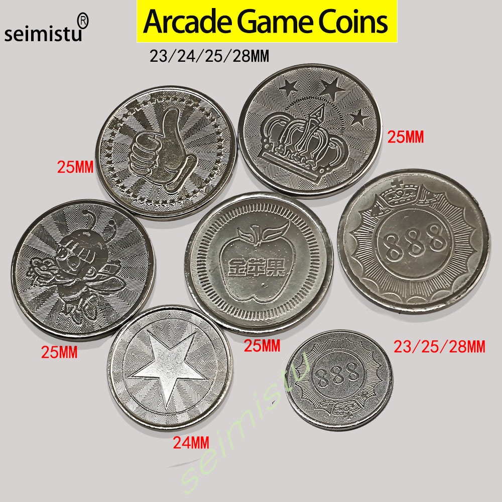 Arcade Vending Machines - 100 sztuk, monety ze stali nierdzewnej